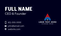 Letter A American Star Business Card Design