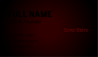 Glow Business Card example 2