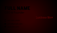 Horror Halloween Shine Business Card Image Preview