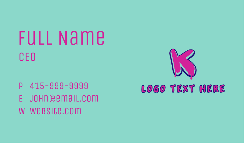 Vivid Business Card example 4