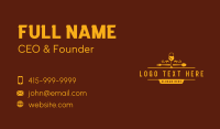 Luxury Restaurant Wine Business Card