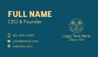 Yellow Tropical Surfboards Business Card