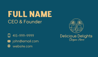 Yellow Tropical Surfboards Business Card