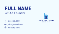 Water Drink Letter Business Card Design