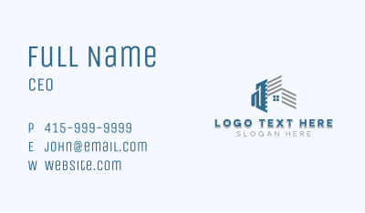 Plastering Contractor Business Card Image Preview