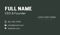 Professional Generic Wordmark Business Card Design