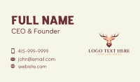 Reindeer Antler Animal Business Card Design