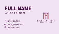 M & T Monogram Business Card