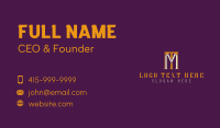 M & T Monogram Business Card