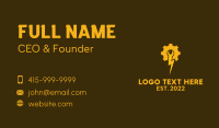 Electric Gear Mechanic  Business Card