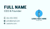 Blue Needle Vaccination Business Card Design