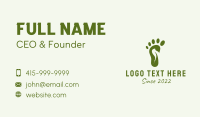 Green Foot Acupuncture  Business Card Design