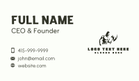 Warrior Muscular Man Business Card