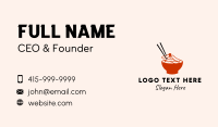 Korean Food Bowl Business Card