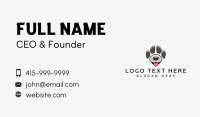 Dog Paw Character Business Card