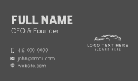 Gray Sports Car Business Card