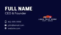 Flaming Sportscar Automobile Business Card
