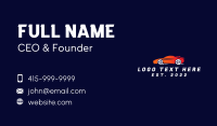 Flaming Sportscar Automobile Business Card Design