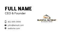 Mountain Excavator Contractor Business Card