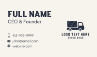 Logistics Delivery Truck Business Card Design