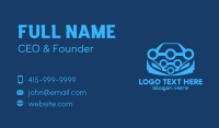 Blue Car Mechanic  Business Card Design