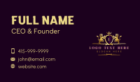 Luxury Lion Crown Crest Business Card