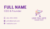 Colorful Running Shoe Business Card Design