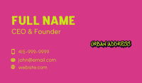 Urban Graffiti Business Business Card Image Preview