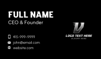 Speed Racing Letter V Business Card