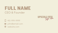 General Fashion Shop Wordmark Business Card Image Preview