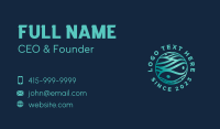 Abstract Startup Globe Business Card