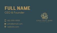 Gold Gemstone Jewelry Business Card Design