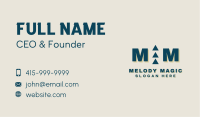 Triangle Business Lettermark Business Card