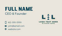 Triangle Business Lettermark Business Card Design
