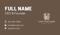 Ornate Gold Bodice Business Card Design