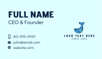 Whale Animal Mascot  Business Card