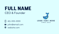 Whale Animal Mascot  Business Card