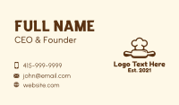 Chef Rolling Pin Bakery Business Card