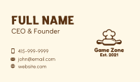 Chef Rolling Pin Bakery Business Card