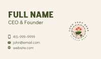 Flower Garden Wheelbarrow Business Card