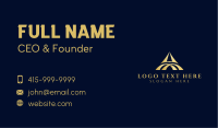 Arch Tower Letter A Business Card