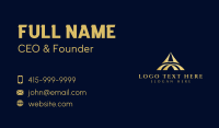 Arch Tower Letter A Business Card