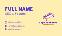 Toy Piano Keyboard Business Card Design
