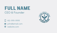 Pipe Wrench Faucet Plumbing Business Card Design