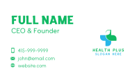 Health Cross Leaf Business Card Image Preview