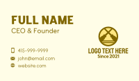 Crossed Business Card example 1