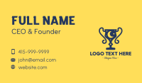 Night Time Trophy Business Card Design