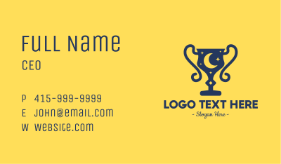 Night Time Trophy Business Card Image Preview