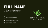 Medical Marijuana Droplet Business Card Design