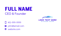 Car Swoosh Cleaning Business Card